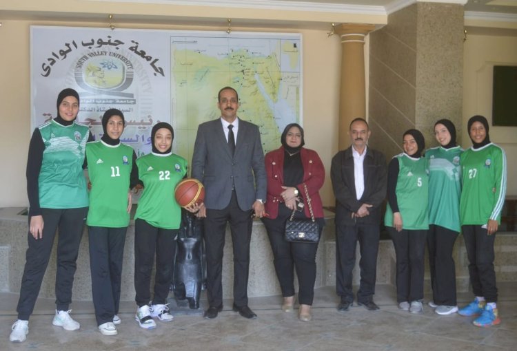 حقوق جنوب الوادي تحصد المركز الأول في دوري القطاعات لكرة السلة