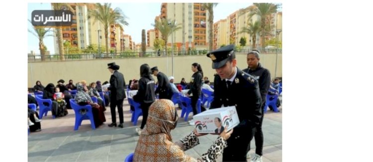 الداخلية تواصل توزيع المساعدات العينية بالمناطق الحضارية