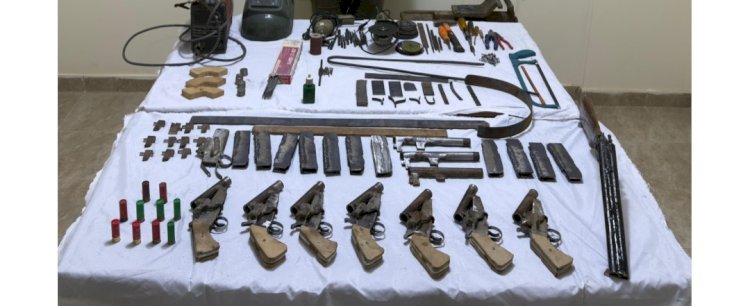ضبط ورشة لتصنيع الأسلحة ببني سويف