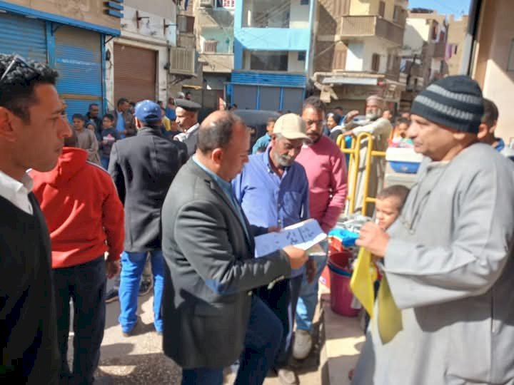 تحرير 548 محضراً في حملة مكبرة لإزالة التعديات بقوص