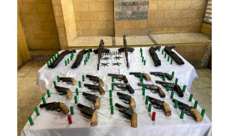 القبض علي تجار الاسلحة والهاربين من احكام باسيوط ودمياط واسوان