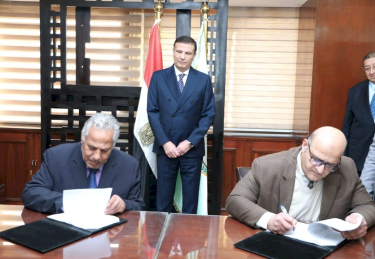 وزير الزراعة يشهد توقيع بروتوكول  لإعادة تدوير المخلفات الزراعية