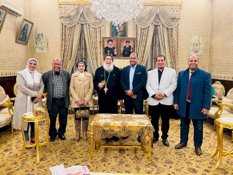 أعضاء  نموذج محاكاة مجلس الشيوخ يزورون مطرانية قنا  لتهنئتهم بعيد الميلاد