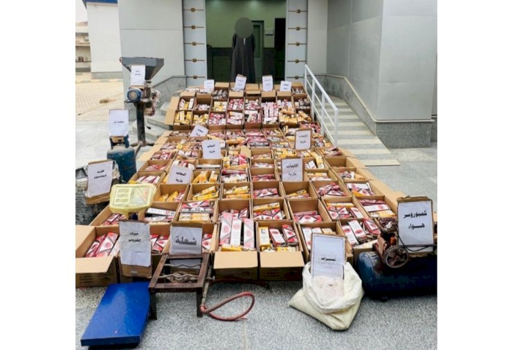 ضبط ورشة لتصنيع الالعاب النارية بالفيوم