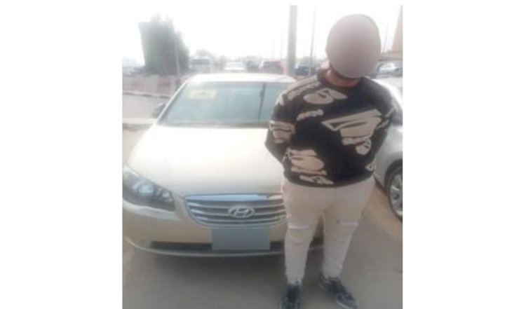 ضبط قائد سيارة تسير فى اتجاه عكسى بمنشأة ناصر