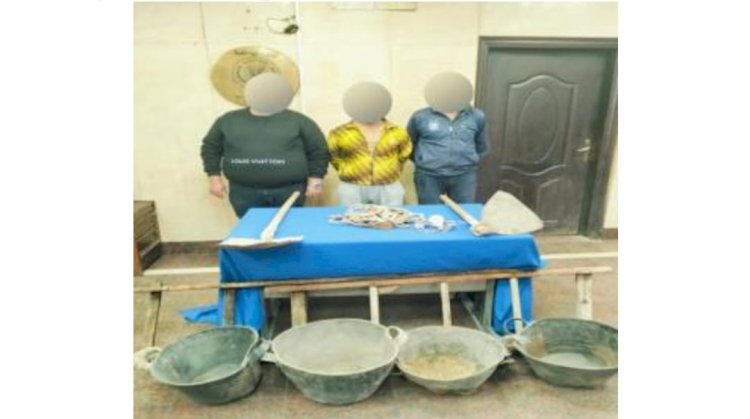 ضبط 5 أشخاص بالقاهرة لقيامهم بأعمال الحفر والتنقيب عن الآثار