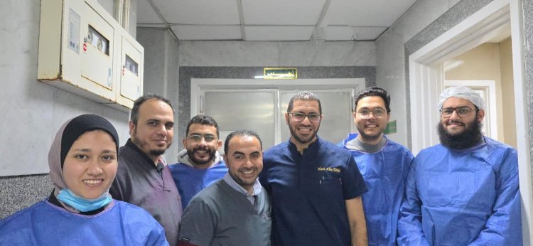 إجراء 3عمليات دقيقة بمنظار"SpyGlass" لأول مرة بمستشفي التأمين الصحي ببني سويف