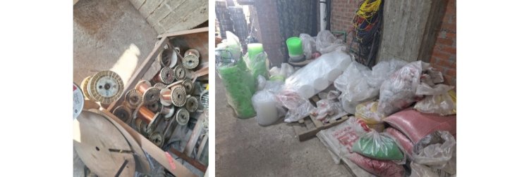 ضبط مصنع اسلاك كهربائية بدون ترخيص بالبحيرة