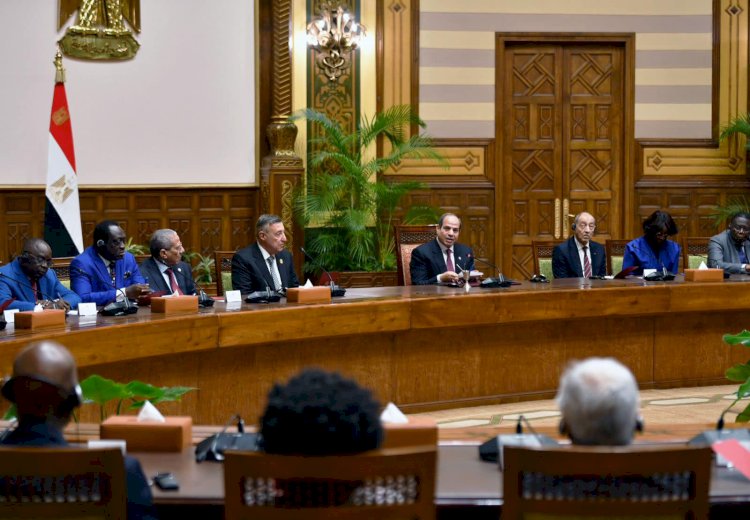 السيسي يستقبل رؤساء المحاكم الدستورية والعليا الأفارقة