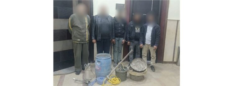ضبط 5 أشخاص لقيامهم بأعمال التنقيب غير المشروع عن الآثار