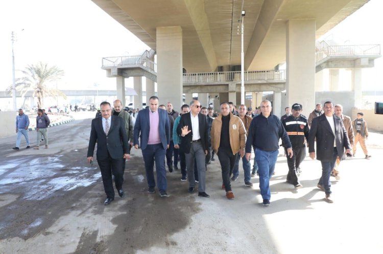 محافظ المنيا يتفقد إنشاءات موقف سيارات بنى مزار الجديد