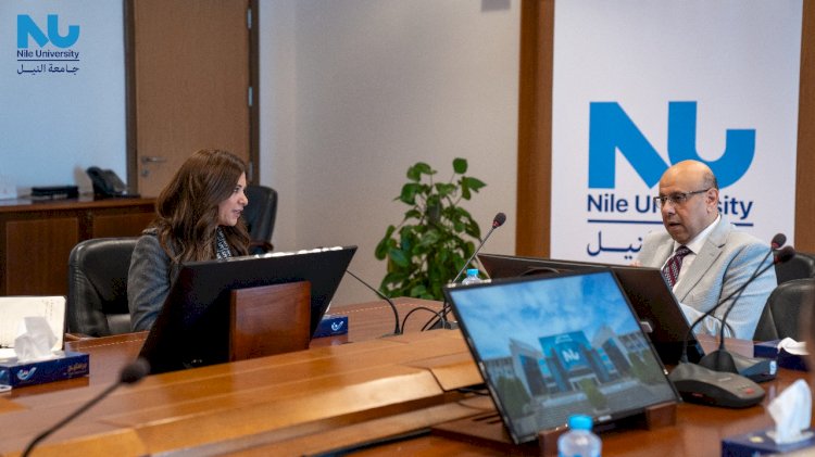 رئيس جامعة النيل يلتقى وفد  "Microsoft Egypt " ويبحث معهم سبل تعزيز التعاون