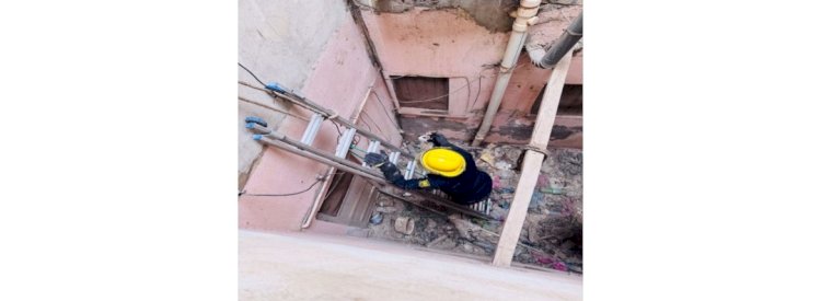 الحماية المدنية تنجح فى إنقاذ قطة عقب إحتجازها بأحد العقارات بالفيوم