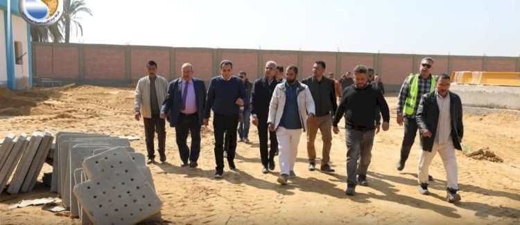 رئيس مياه المنيا يتفقد عدد من المحطات بمركز العدوه
