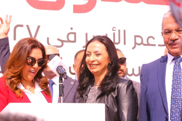 مايا تشهد إطلاق صندوق تحيا مصرقوافل الخير بمناسبة شهر رمضان  وقافلة مساعدات غزة