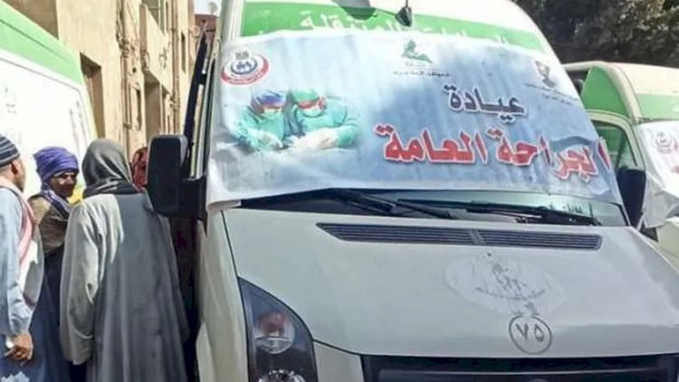 توقيع الكشف على 1179 حالة في قافلة طبية بأبو قرقاص