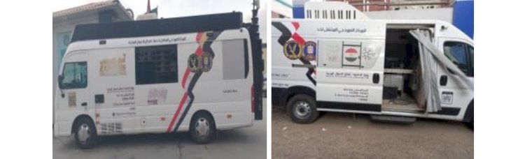 إيفاد القوافل المجهزة لحصول المواطنين على الخدمات الشرطية