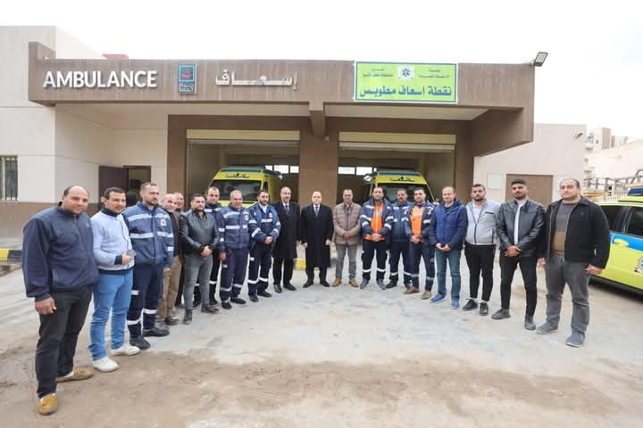 محافظ كفرالشيخ يفتتح نفطة إسعاف مطوبس الجديدة