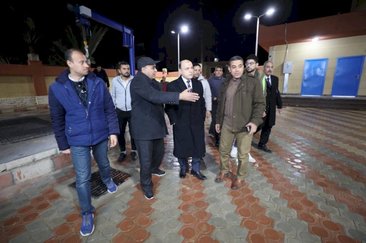 محافظ كفرالشيخ يتفقد محطة  صرف صحي برج مغيزل بمطوبس