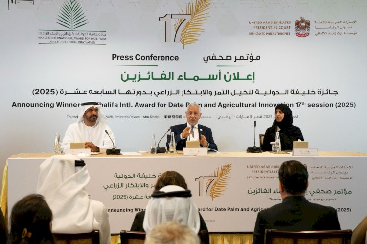 مصري يفوز بجائزة خليفة الدولية لنخيل التمر والابتكار الزراعيبالدورة الـ 17