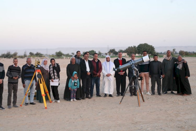 جامعة جنوب الوادى تشارك فى استطلاع هلال شهر رمضان بقنا