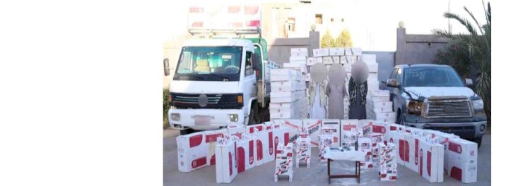 ضبط كميات كبيرة من السجائر مجهولة المصدر والمهربة جمركياً باسيوط والوادي الجديد