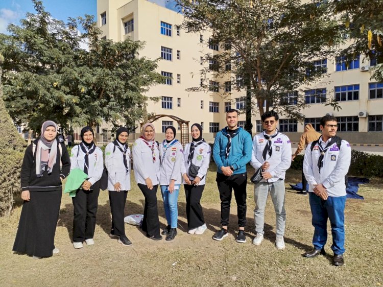 جامعة كفر الشيخ تنظم دورة تنمية وصقل المهارات الكشفيه والإرشادية