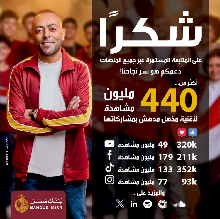 بنك مصر يتصدر المشهد الرمضاني 2025 بإعلان "مذهل.مذهش"