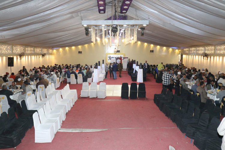 جمعية مفتاح الحياة تجمع المصريين على مائدة إفطار واحدة بقرية المريس