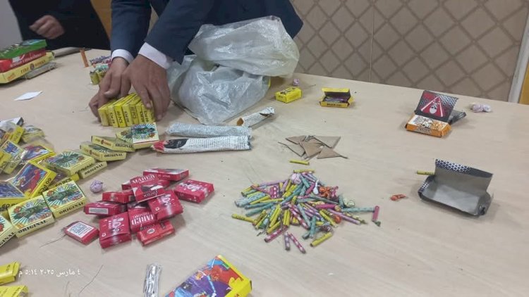 تواصل الحملات المكثفة  بسوهاج للقضاء على  انتشار الألعاب النارية