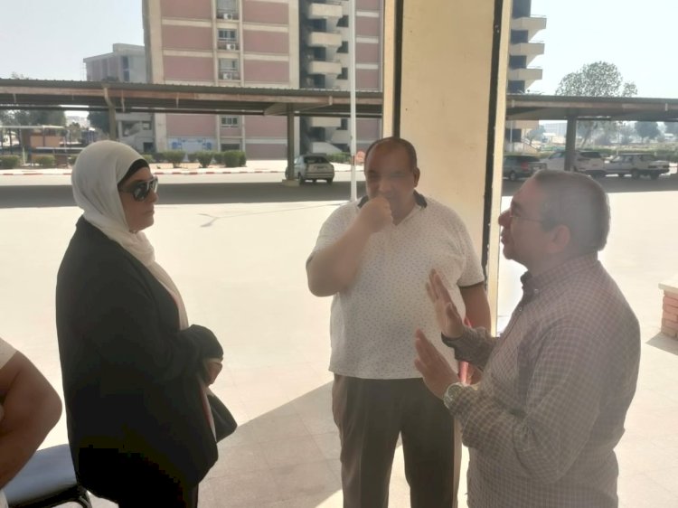 أمين عام جامعة جنوب الوادي تتابع أعمال تركيب مبردات مياه بكلية الحقوق بقنا