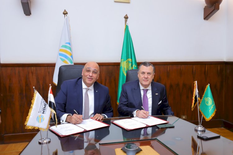 بنك مصر يوقع عقداً مع جهاز تنمية المشروعات المتوسطة والصغيرة ومتناهية الصغر بـ200 مليون جنيه