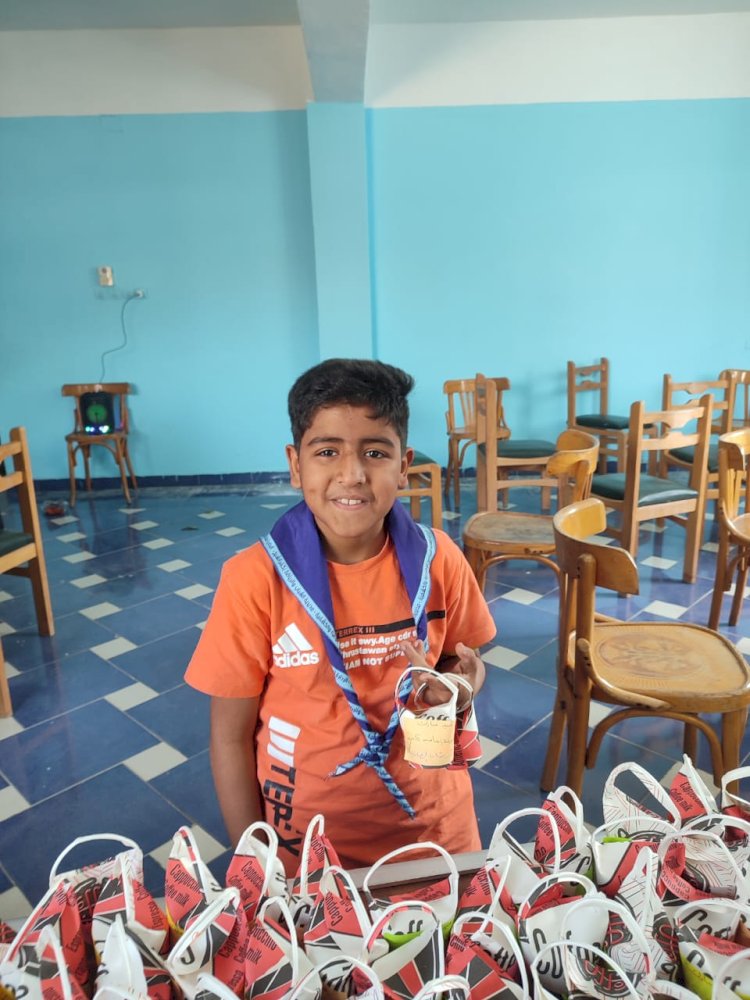 الفرق الكشفية  بكفر الشيخ  تنظيم ساحات الصلاة  فى عيد الفطر المبارك