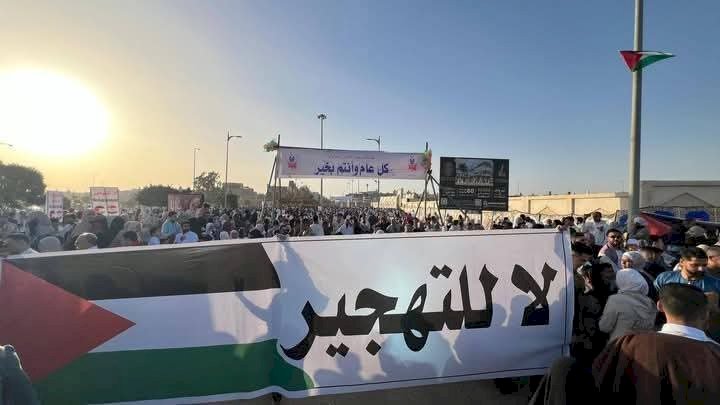 50 ألف من أبناء المنوفية ينتفضون لنصرة غزة بعد صلاة العيد بمدينة السادات