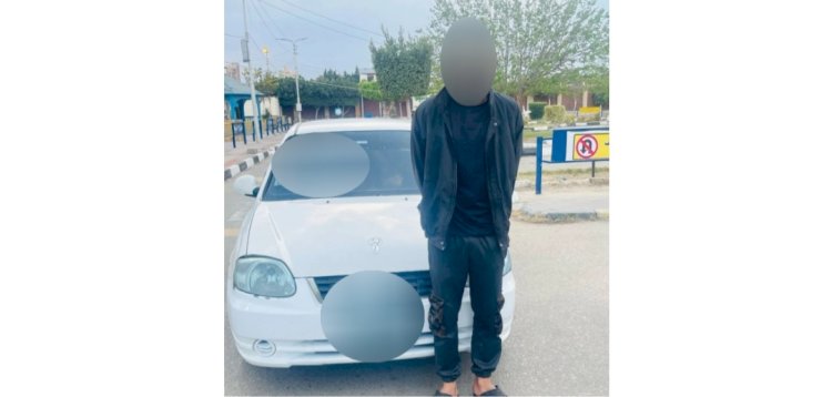 ضبط الطالب صاحب فيديو السيارة مطموسة اللوحات المعدنية بالإسماعيلية