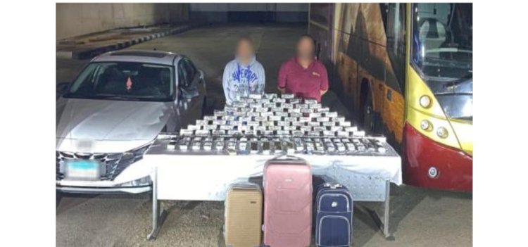 ضبط شخصين بالسويس وبحوزتهما 100 كيلوجرام  مخدر الحشيش