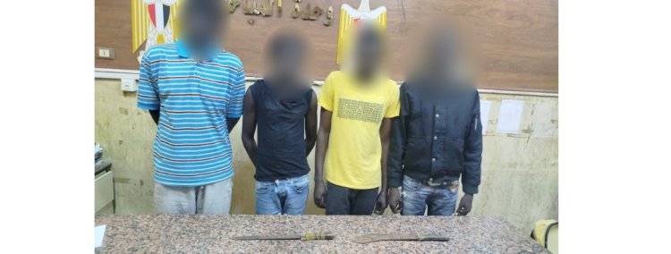 مشاجرة بالاسلحة بين اجنبيين بسبب معاكسة فتاة بالقاهرة