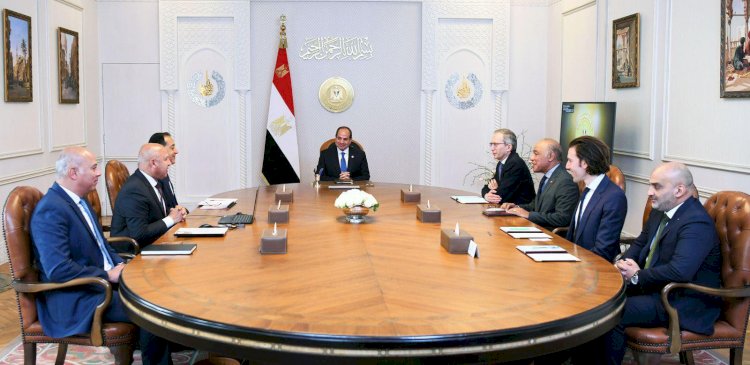 السيسي يجتمع مع رئيس مجلس إدارة شركة ألستوم الفرنسية