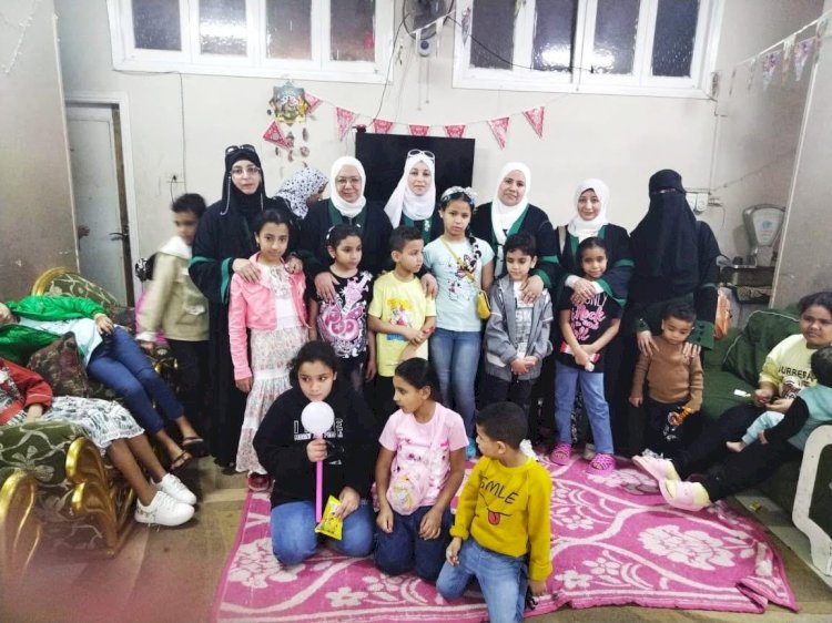 قوافل الواعظات تحتفل بيوم اليتيم بدور الرعاية في أجواء أسرية مليئة بالبهجة