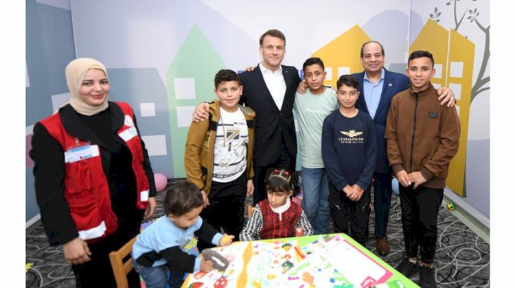 بالصور : تفاصيل زيارة الرئيس السيسي ونظيره الفرنسي لمدينة العريش بشمال سيناء