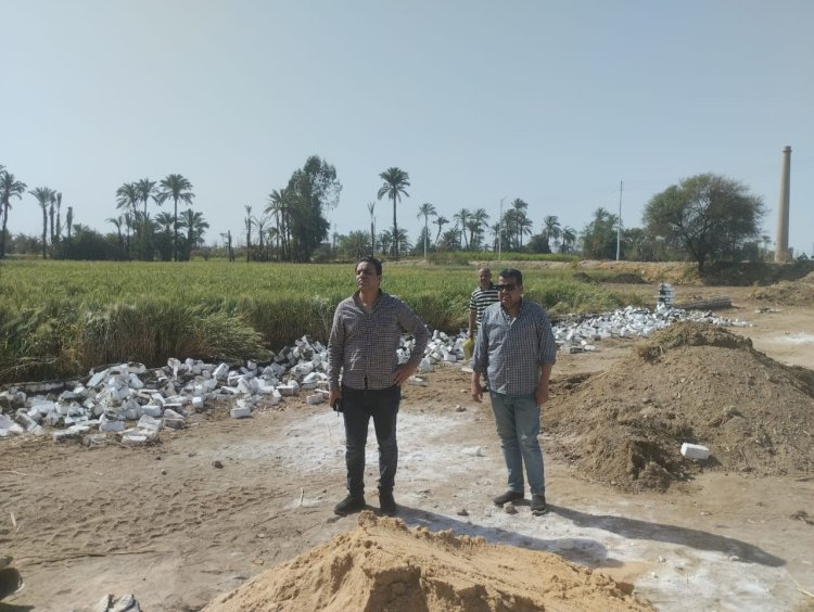 ازالة التعديات على  الأراضي الزراعية وأملاك الدولة بقرية المراشدة بمركز الوقف