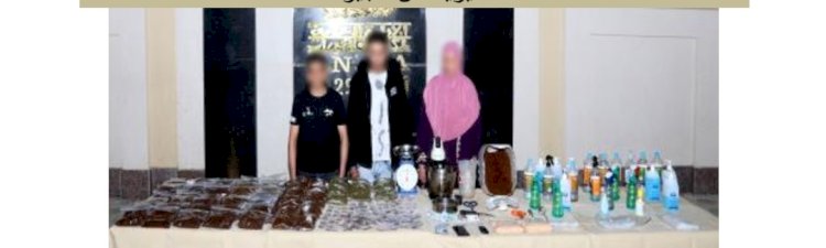 ضبط ١٠ متهمين بحوزتهم مخدرات بثلاثة محافظات