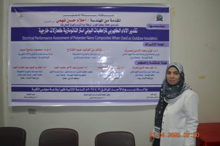 رسالة ماجستير بجامعة جنوب الوادي للباحثة/  أحلام حسن فهمي