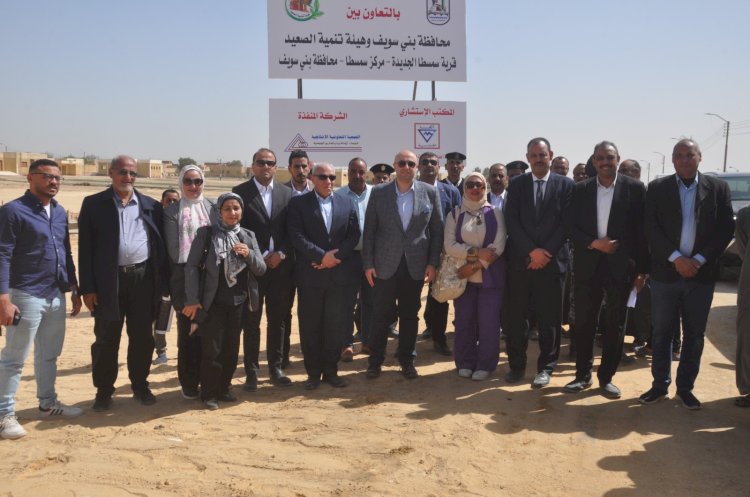 محافظ بني سويف يتفقد سير العمل في مشروع مُجمّع الصناعات الغذائية