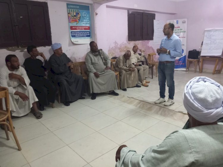 رواد المستقبل بالمحاميد بحري بالأقصرتنفذ ورشة عمل عن الإنذار المبكر