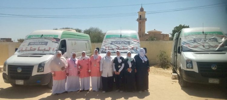 محافظ بنى سويف : توقيع الكشف وتوفيرالعلاج لــ 1100حالة  في 8 تخصصات