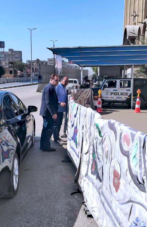 السكرتير المساعد يتابع رفع كفاءة محيط الكنائس لاستقبال عيد القيامة