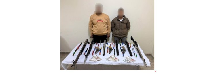 القبض علي تاجرين اسلحة ببني سويف