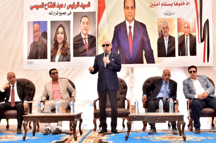 محافظ الأقصر يضع حجر  اساس جامعة مصر العليا ومجمع مدراس الخضراء الدولية