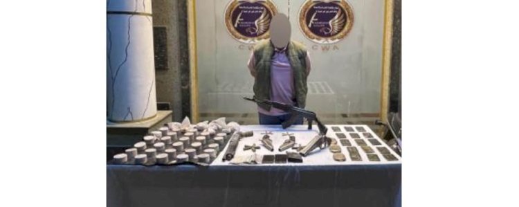 ضبط اسلحة  ومخدرات بقيمة 2 مليون جنية بحوزة عناصر اجرامية بعدد من المديريات